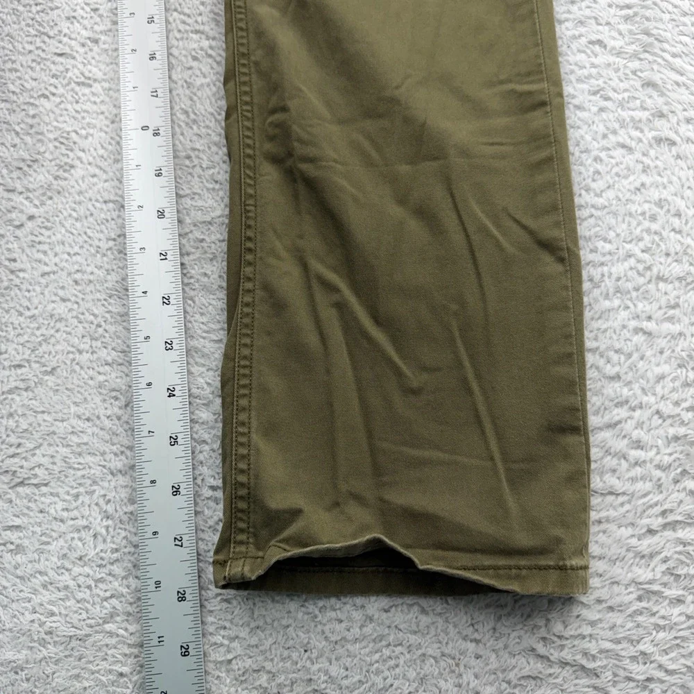 Polo Ralph Lauren Mens Olive Green Authentic Dungarees Straight Pants 31x30